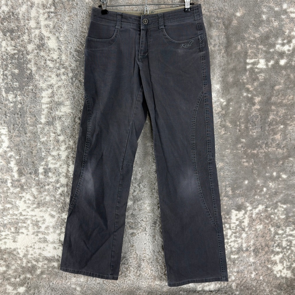 Kuhl Size 4 Outdoor Hiking Workwear Straight Leg Pants Gray Women